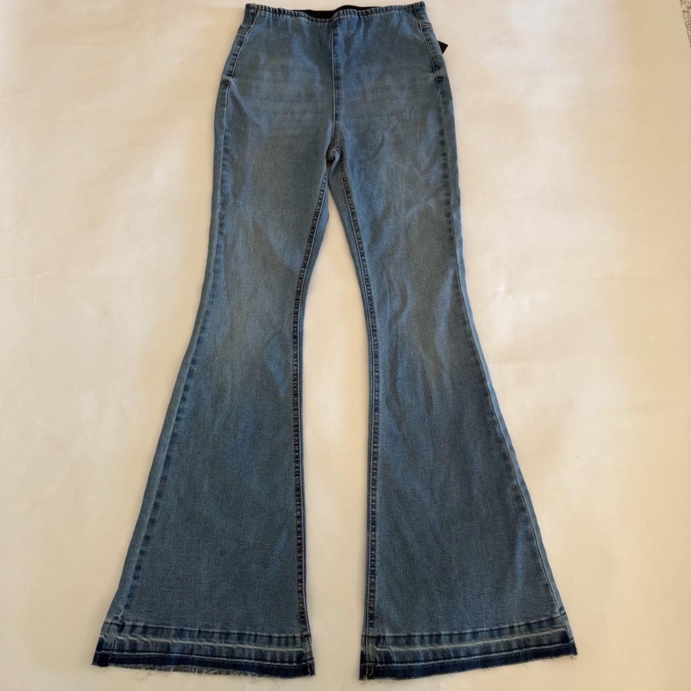 Light Blue High Rise Flare Jeans